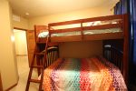 Guest bedroom w/Queen over Queen bunks